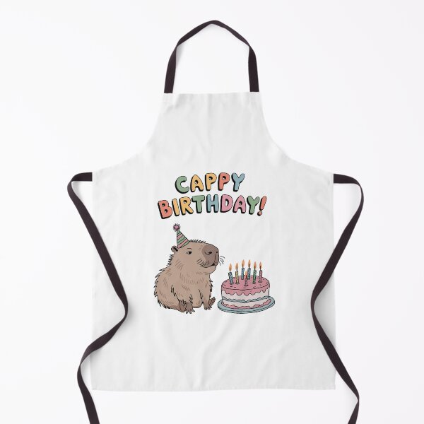 Item preview, Cappy Capy Birthday Capybara Kawaii  designed and sold by These_Prints.