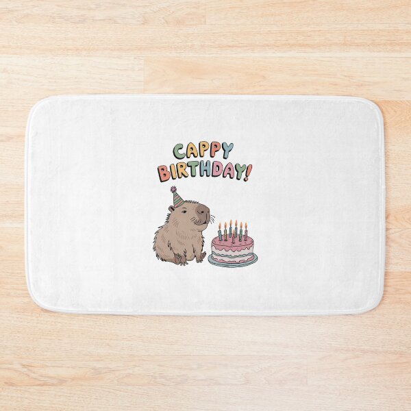 Item preview, Cappy Capy Birthday Capybara Kawaii  designed and sold by These_Prints.