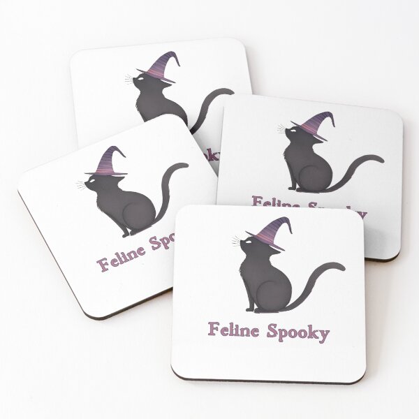 Item preview, Spooky Black Cat in a Witch Hat designed and sold by FrankiesMerch.