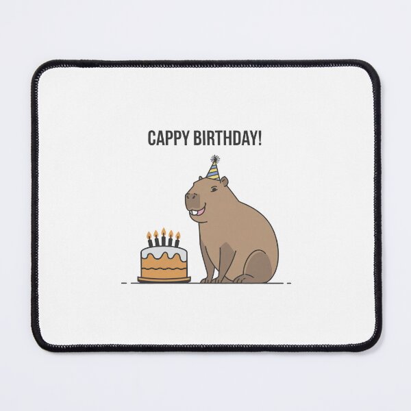 Item preview, Cappy Capy Birthday Capybara Kawaii designed and sold by These_Prints.