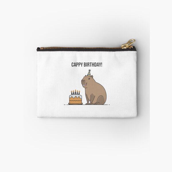 Item preview, Cappy Capy Birthday Capybara Kawaii  designed and sold by These_Prints.