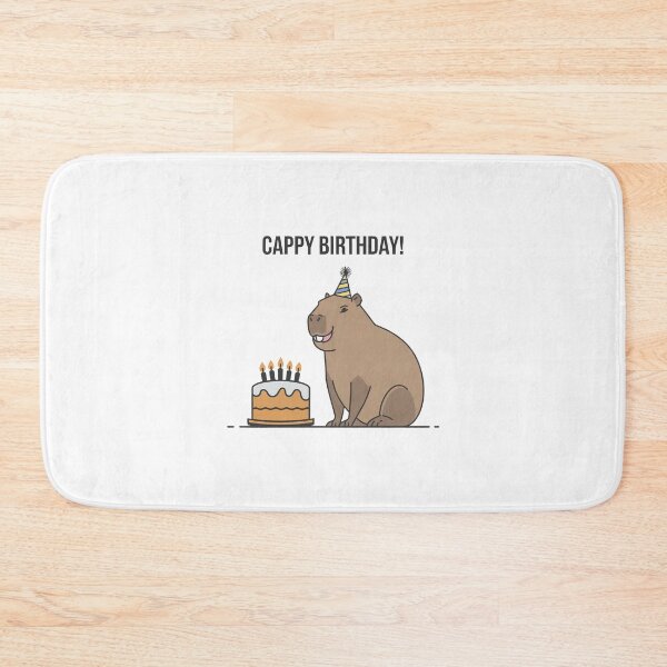 Item preview, Cappy Capy Birthday Capybara Kawaii  designed and sold by These_Prints.