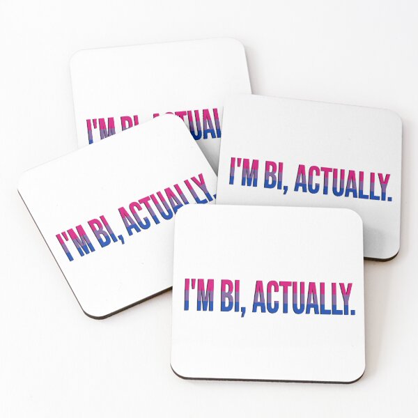 Item preview, I'm bi, actually. designed and sold by RuthandRose.