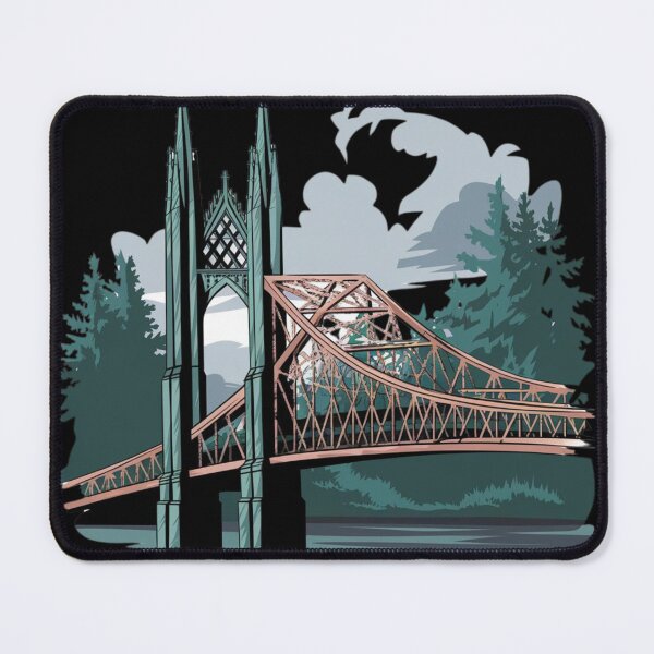 Item preview, St Johns Bridge Portland Oregon designed and sold by MonaCreations.
