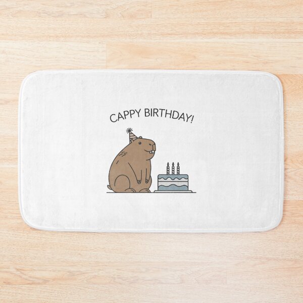 Item preview, Cappy Capy Birthday Capybara Kawaii  designed and sold by These_Prints.
