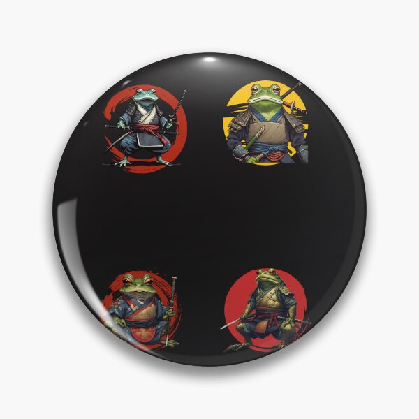 Item preview, Samurai Frogs HD Sticker Set / T Shirt designed and sold by Designsleashed.