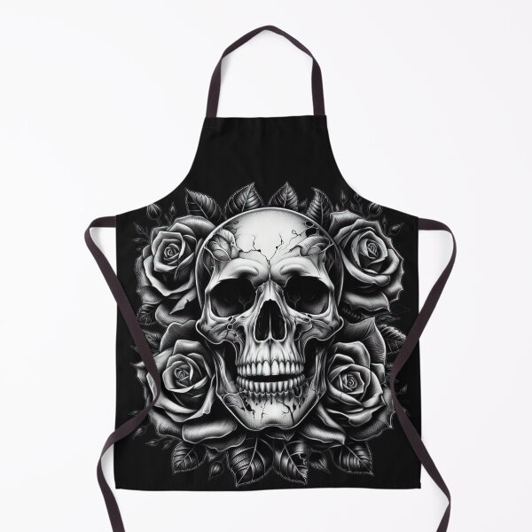 Item preview, Skull skeleton with roses ,  Halloween  tattoo ,  Halloween Skull  designed and sold by Expressions-Sel.