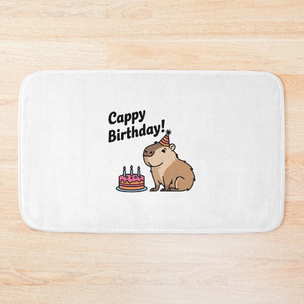 Item preview, Cappy Capy Birthday Capybara Kawaii  designed and sold by These_Prints.