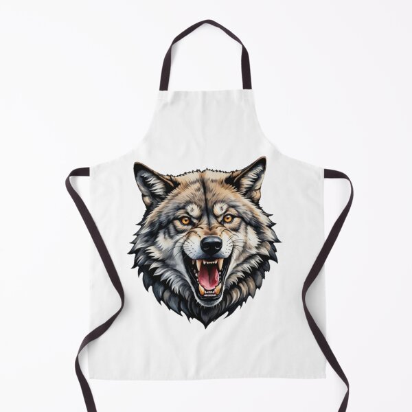 Item preview, Gray wolf forest Head Traditional Tattoo designed and sold by Yas_oma.