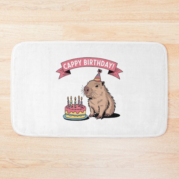 Item preview, Cappy Capy Birthday Capybara Kawaii  designed and sold by These_Prints.