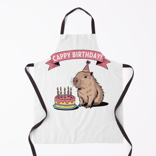 Item preview, Cappy Capy Birthday Capybara Kawaii  designed and sold by These_Prints.