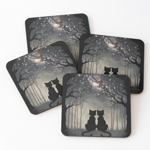 Item preview, Cats Under Milky Way designed and sold by Ambient Mind Design.