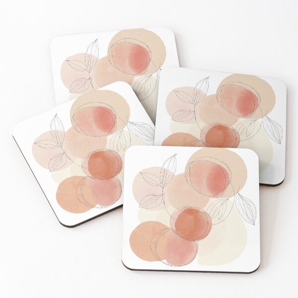 Item preview, Peachy Dreams: Minimalist Botanical Art designed and sold by thegirlyshoppe.