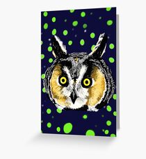 Owl Head Greeting Card