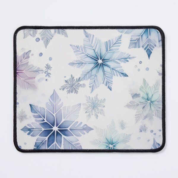 Item preview, Winter snowflakes falling, cool color palette, frozen ice, icicle, neutral colours, cool blue, blue tones designed and sold by navitalidesign.