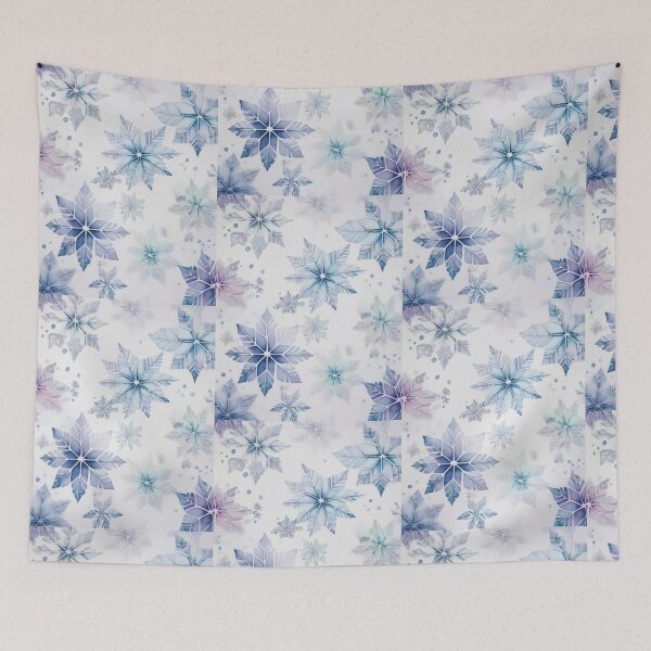 Item preview, Winter snowflakes falling, cool color palette, frozen ice, icicle, neutral colours, cool blue, blue tones designed and sold by navitalidesign.