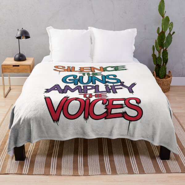 Item preview, "Silence the Guns, Amplify the Voices" Anti-War art  designed and sold by paulo silveira.