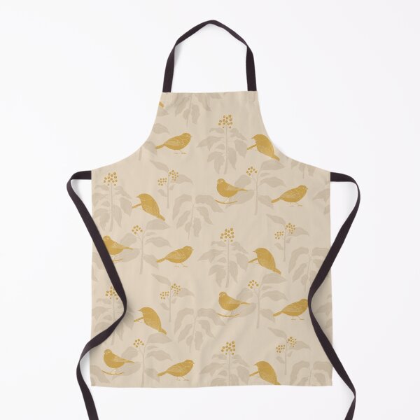 Item preview, Backyard plants with berries and backyard birds on cream designed and sold by aysegulkacar.