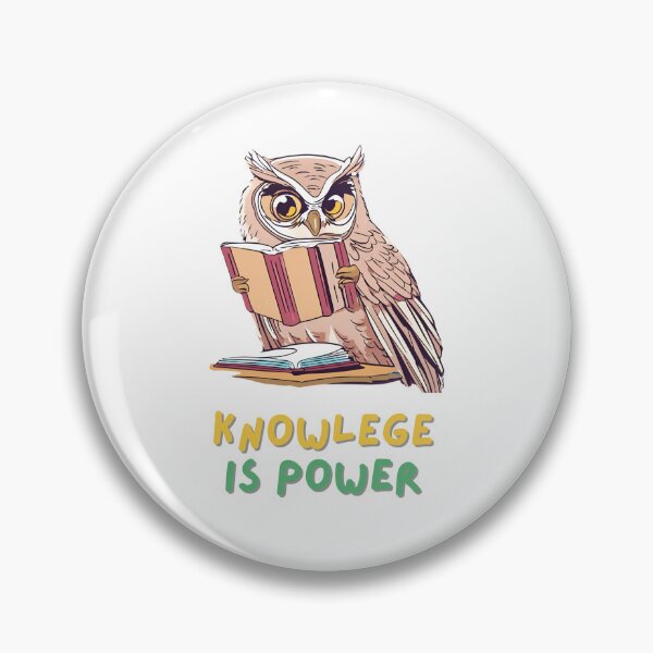 Item preview, knowlege is power owl designed and sold by Chashley.