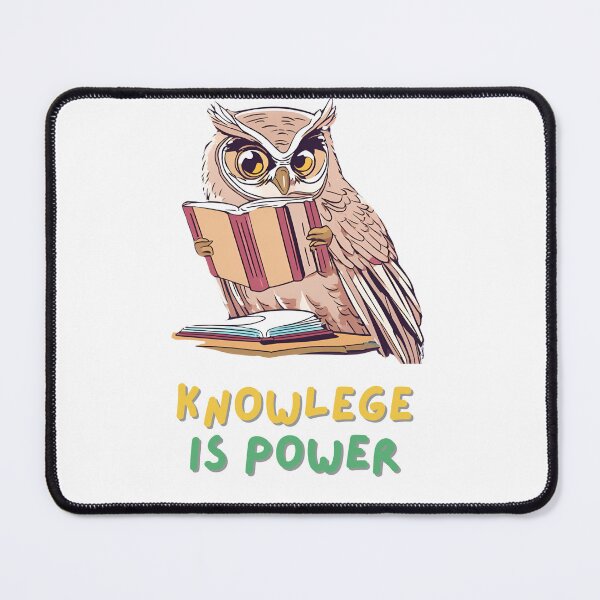 Item preview, knowlege is power owl designed and sold by Chashley.
