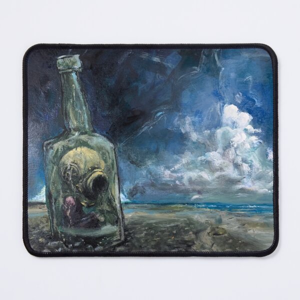 Item preview, In a bottle - Acrylic and oil painting after Shaun Tan designed and sold by maliafecteau.