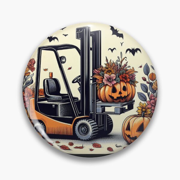 Artikelvorschau, Gabelstapler an Halloween entworfen und verkauft von RetroNibylander.