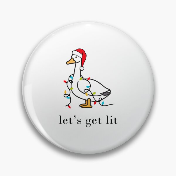 Item preview, Let's Get Lit Funny Christmas Goose designed and sold by GoodBookThreads.