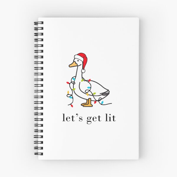 Item preview, Let's Get Lit Funny Christmas Goose designed and sold by GoodBookThreads.