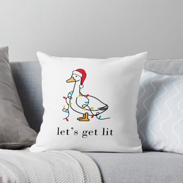 Item preview, Let's Get Lit Funny Christmas Goose designed and sold by GoodBookThreads.