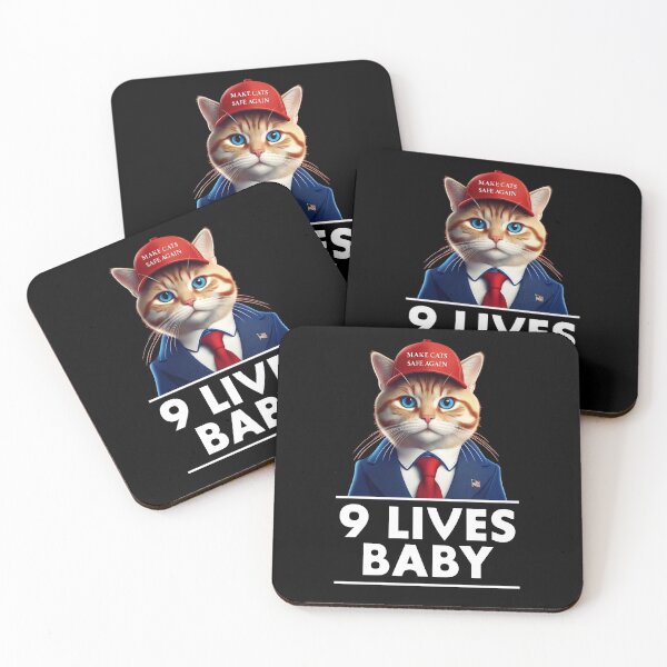 Item preview, Funny Make Cats Safe Again 9 Lives Baby Trump  designed and sold by anivas.