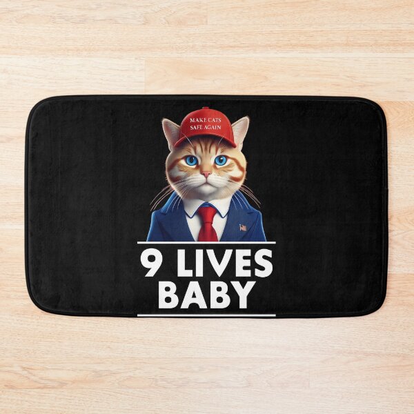 Item preview, Funny Make Cats Safe Again 9 Lives Baby Trump  designed and sold by anivas.