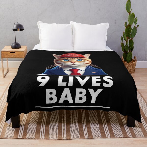 Item preview, Funny Make Cats Safe Again 9 Lives Baby Trump  designed and sold by anivas.