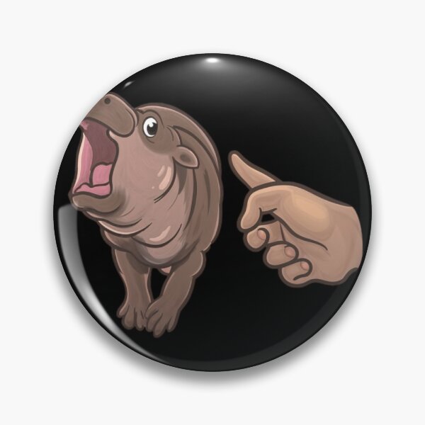 Item preview, Moo Deng the Curious Hippo designed and sold by savecloth.