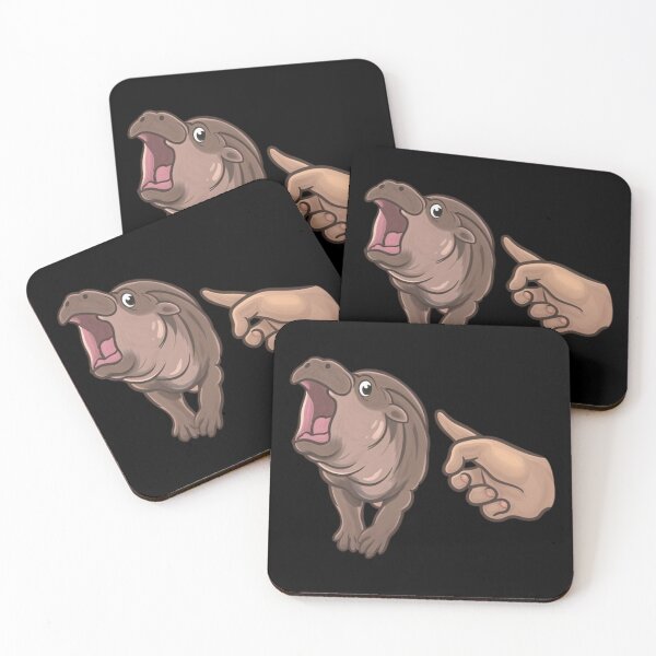 Item preview, Moo Deng the Curious Hippo designed and sold by savecloth.