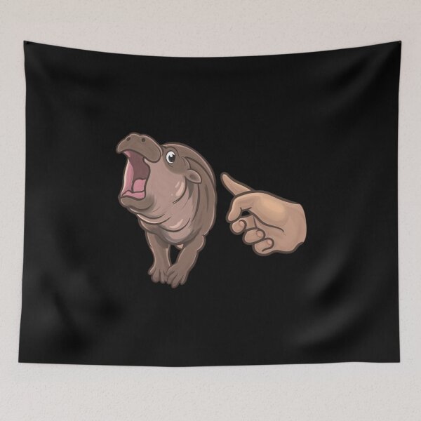 Item preview, Moo Deng the Curious Hippo designed and sold by savecloth.