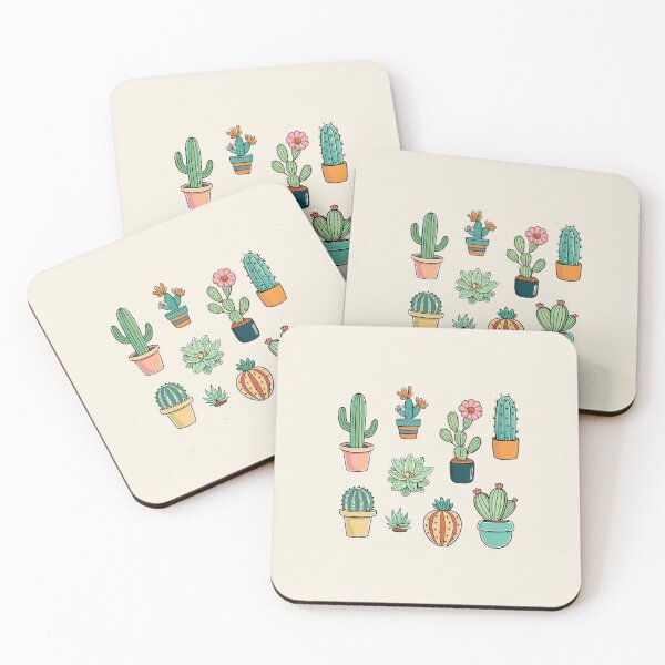 Item preview, cute colorful artsy succulent set plant lovers aesthetic designed and sold by rlav123.