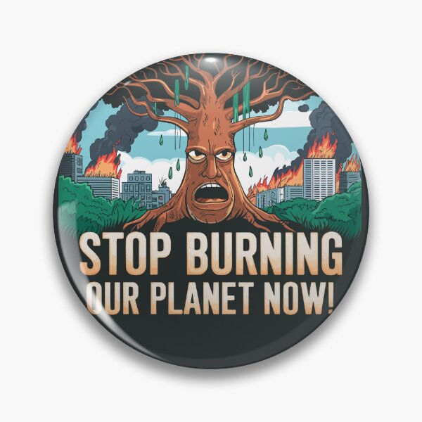 Item preview, Stop Burning Our Planet– Protest message. designed and sold by paulo silveira.