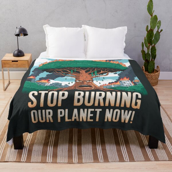 Item preview, Stop Burning Our Planet– Protest message. designed and sold by paulo silveira.