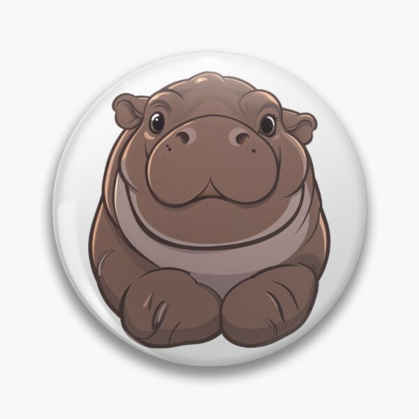 Item preview, Moo Deng the Sitting Hippo designed and sold by savecloth.