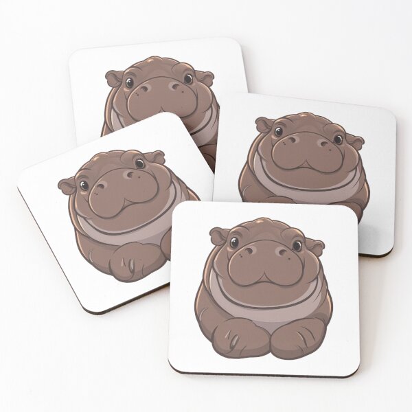 Item preview, Moo Deng the Sitting Hippo designed and sold by savecloth.