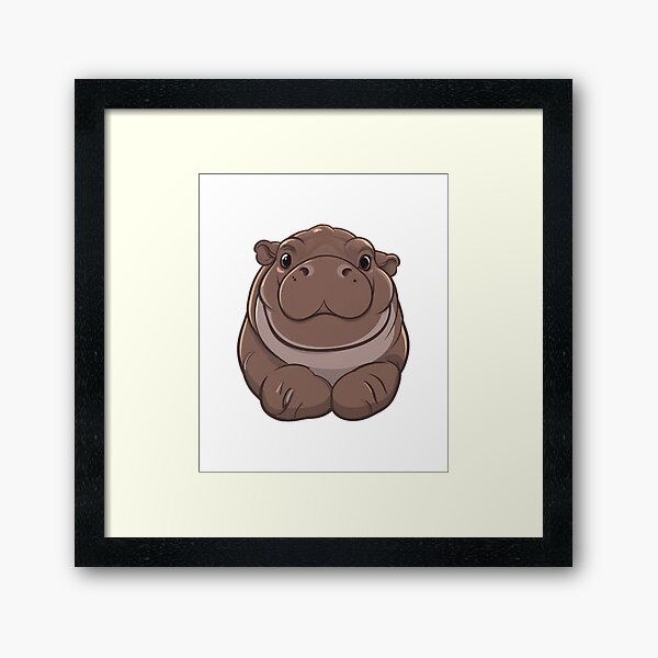 Item preview, Moo Deng the Sitting Hippo designed and sold by savecloth.