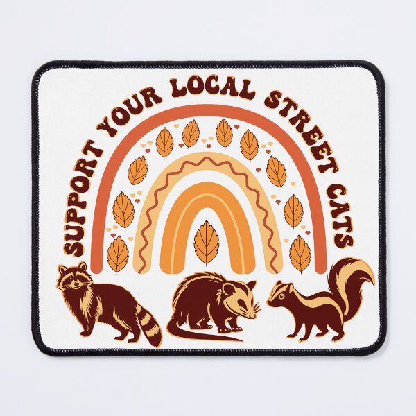 Item preview, Support Local Street Cats - Team Trash Opossum Raccoon Skunk designed and sold by BelArtt.