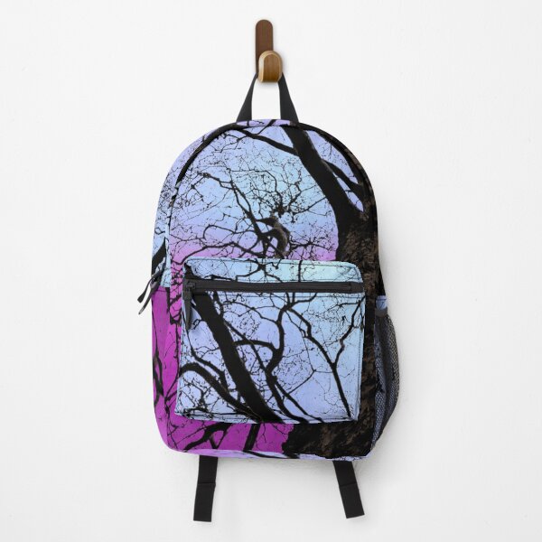 Item preview, Haunting Winter Trees Silhouette at Magenta Sunset with Birds designed and sold by Fredster1966.