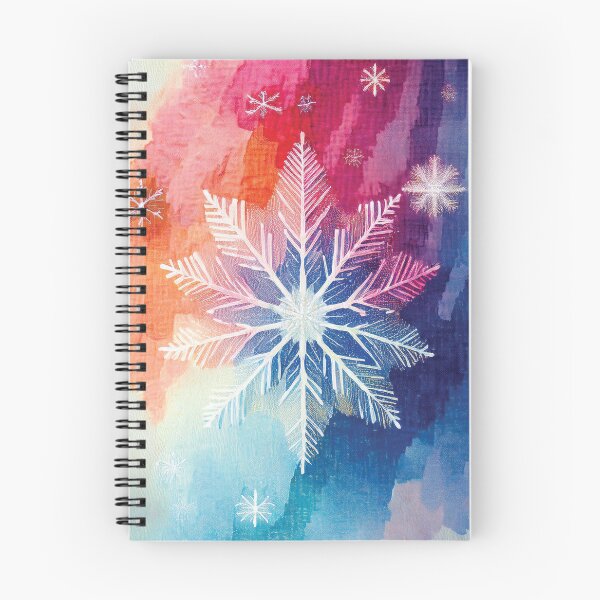 Item preview, Boho Winter decor 2, rainbow snowflakes falling, cool color palette, frozen ice, icicle, neutral colours, cool blue, blue tones designed and sold by navitalidesign.