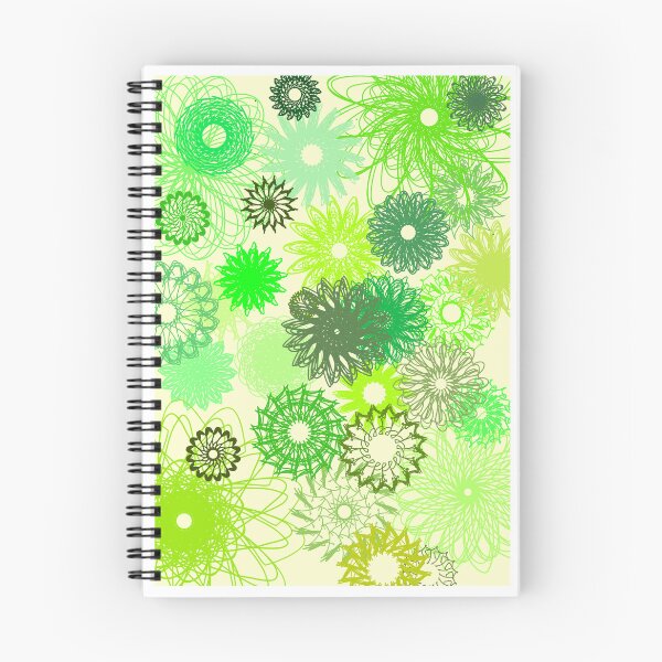 Item preview, Bright green flowers designed and sold by Doodle-Creation.