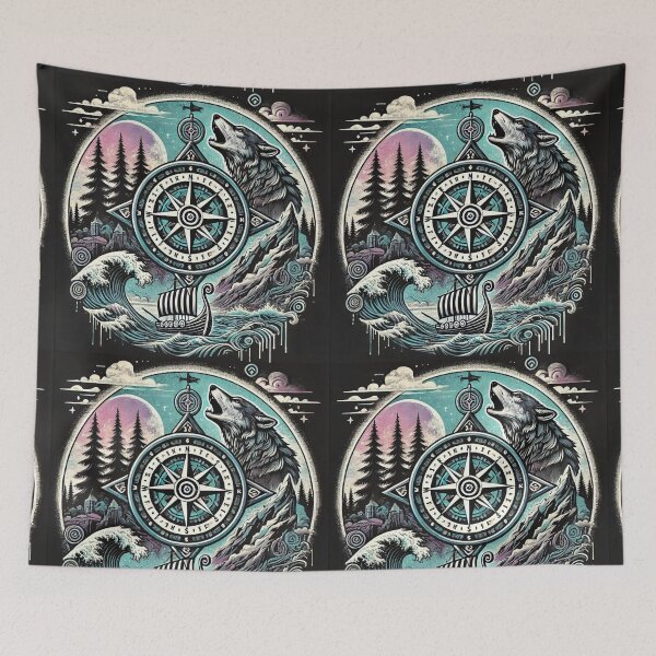 Item preview, Viking Compass Adventure: Mystical Nature and Strength designed and sold by kakasik.