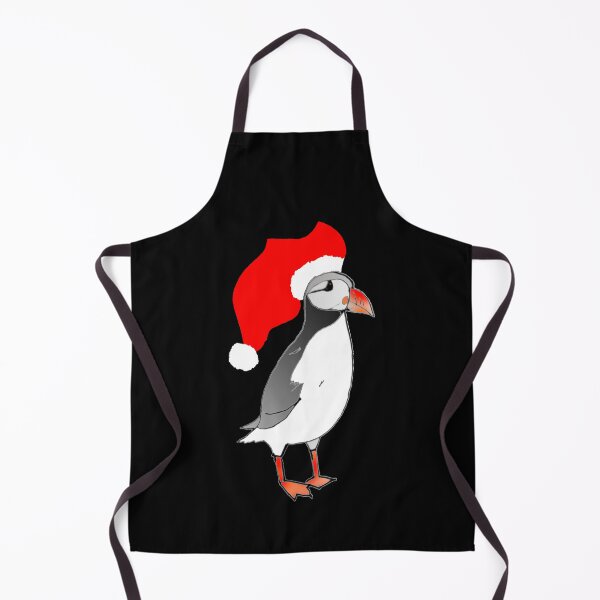 Item preview, Christmas Puffin with elf hat Atlantic Puffin Xmas birds designed and sold by Artstastic.