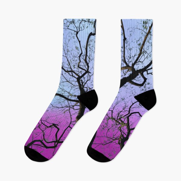Item preview, Haunting Winter Trees Silhouette at Magenta Sunset with Birds designed and sold by Fredster1966.