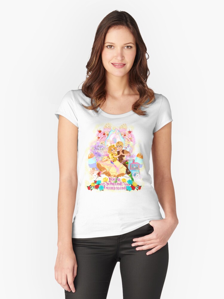 Thumbnail 1 of 3, Fitted Scoop T-Shirt, Tommy Tinker~Love Is In The Air designed and sold by FairyBookClub.