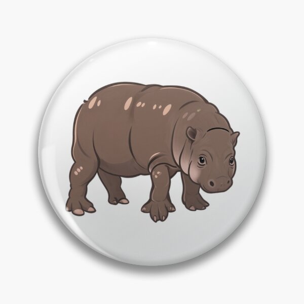 Item preview, Angry Hippo Cub Baby Hippo Moo Deng designed and sold by savecloth.